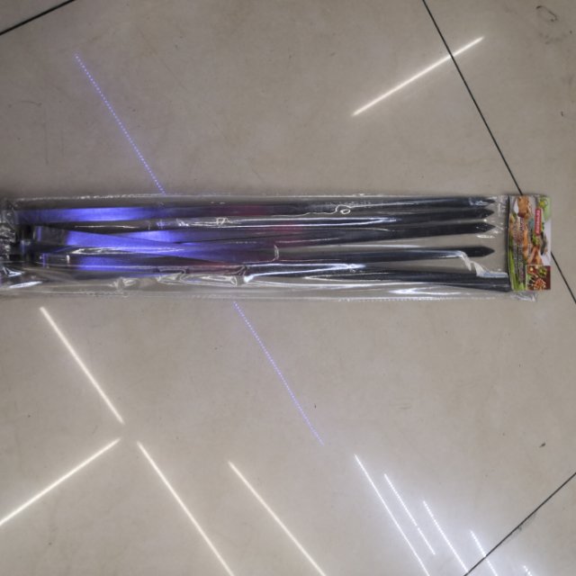 烧烤签子扁签加厚家用户外羊肉串铁仟烤肉钢签