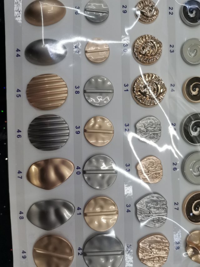 Personalized and trendy alloy resin irregularly shaped buttons in various styles Specification image