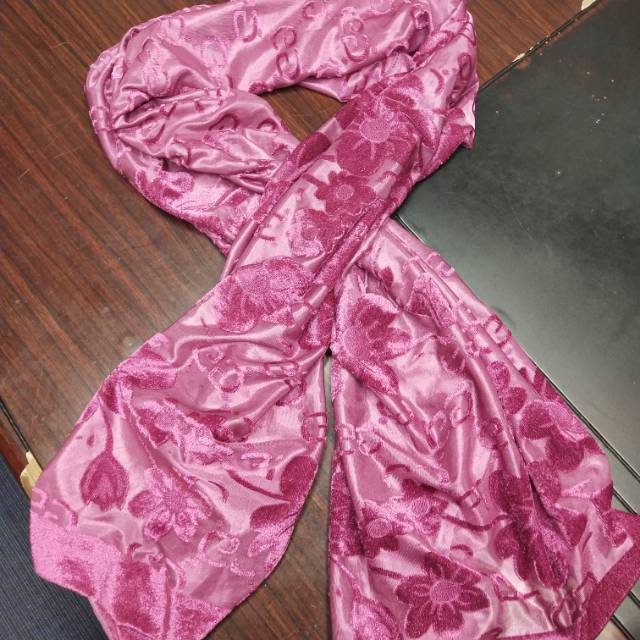 涤棉围巾女围巾披肩提花百搭围巾