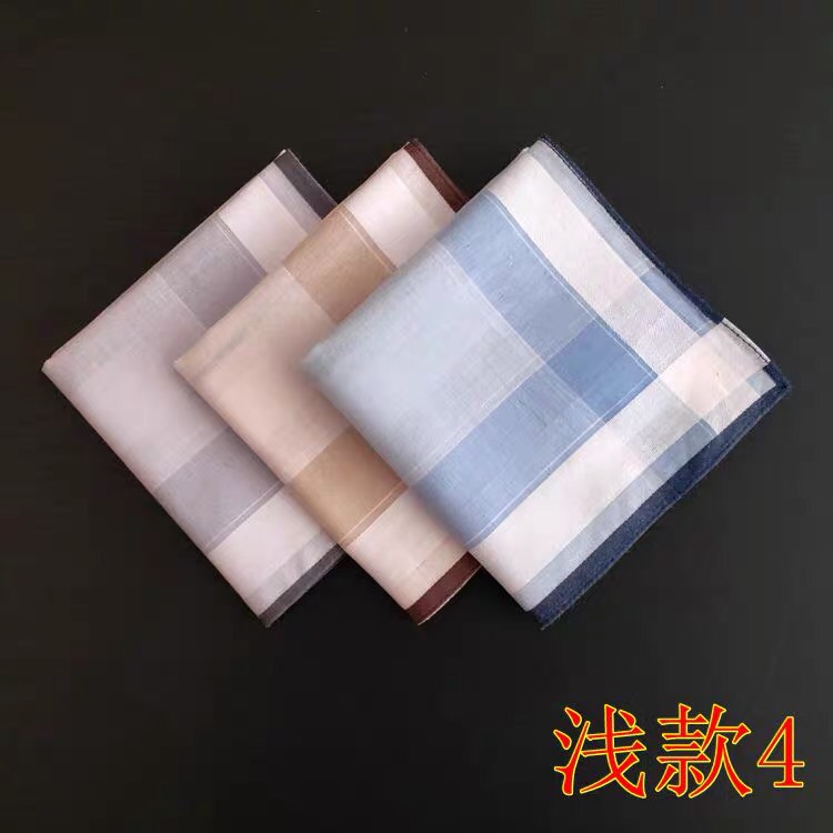 Middle-Aged And Elderly Men's Handkerchiefs Pure Cotton Middle-Aged And Elderly Handkerchiefs Nostalgic Women And Children Soft And Thin Handkerchief Cotton Square Towel