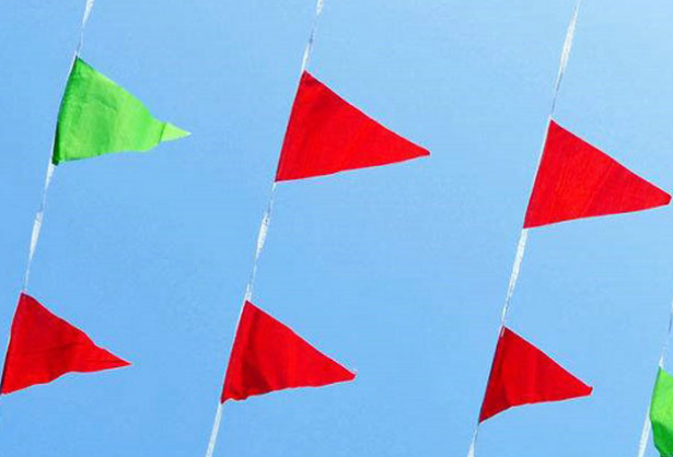 小三角旗串旗喜庆节日户外挂饰彩色三角串旗不易褪色