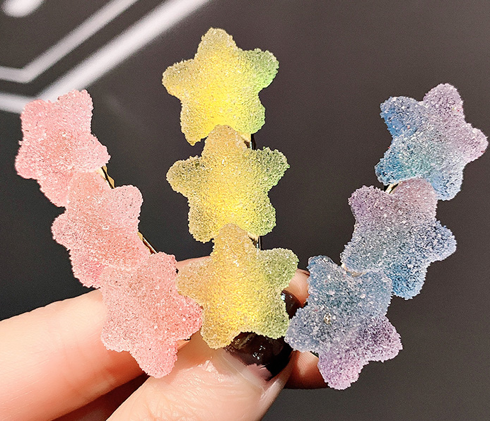 气质网红软糖发夹一字夹森系仙女边夹发饰韩国超仙刘海夹发卡头饰细节图