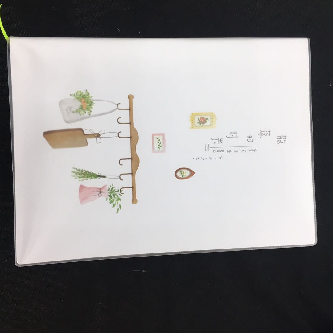 PT-1979散落的时光皮套记事本清新图案16K笔记本产品图