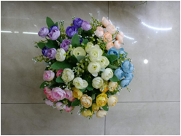 Upscale emulation spends 5 fork 10 head oil painting small tea bag wall ark to decorate wedding celebration to decorate thumbnail