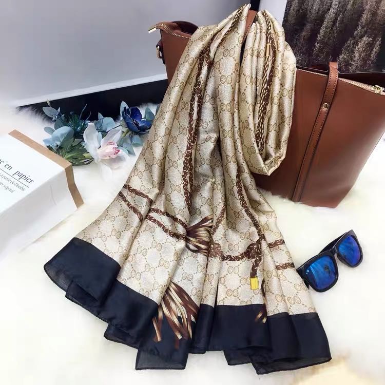 春秋新款特价优雅百搭长款洋气围巾女