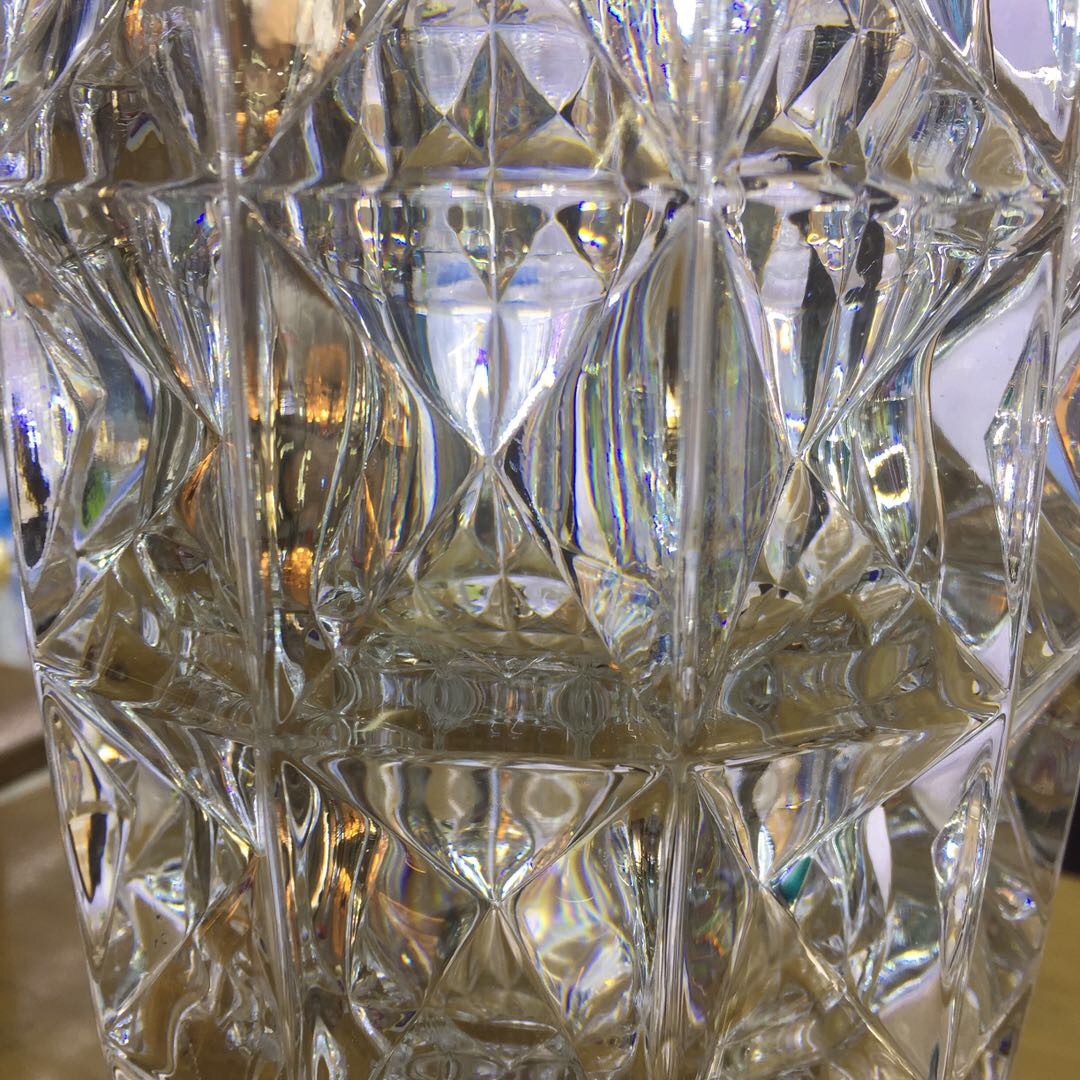 水晶玻璃花瓶摆件透明水培富贵竹百合欧式客厅创意花瓶细节图