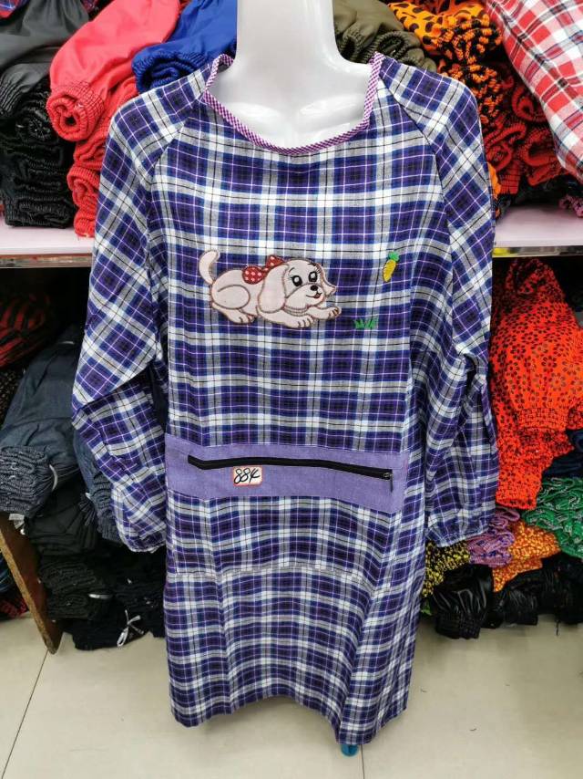 围裙家用厨房长袖防水防油工作服时尚女韩版做饭围腰反穿罩衣大人1