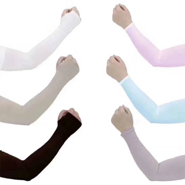 Sun protection sleeve for women summer outdoor ice sleeve gloves thin 1 long cycling uv protection ice sleeve for men