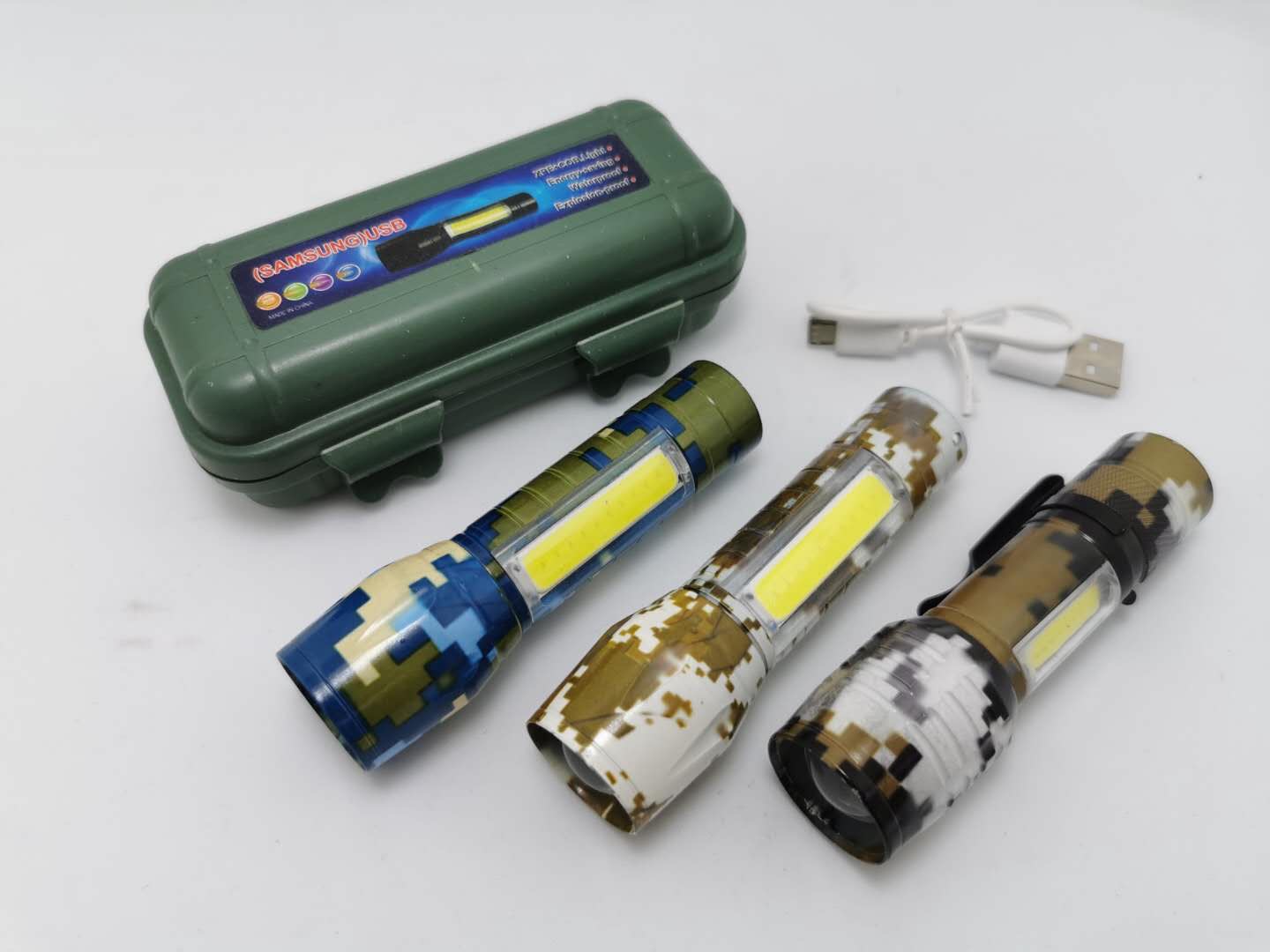 微型强光手电筒小便携充电远射超亮家用户外迷你小型USB充电盒装511强光细节图