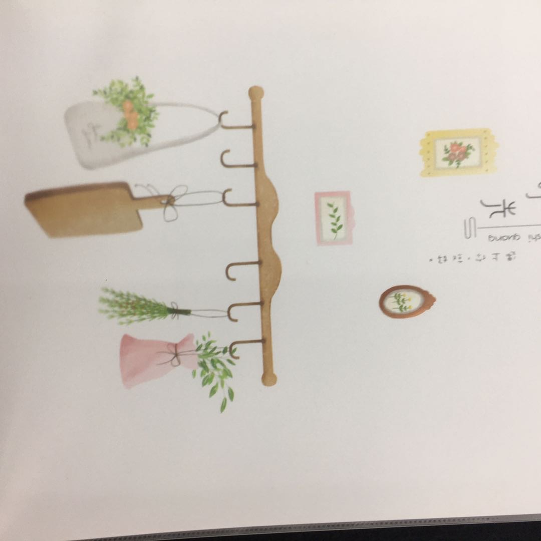 PT-1979散落的时光皮套记事本清新图案16K笔记本细节图