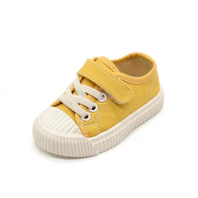 宝宝帆布鞋女1-3岁婴幼儿软底学步鞋0-2春秋防滑男童板鞋儿童鞋子图