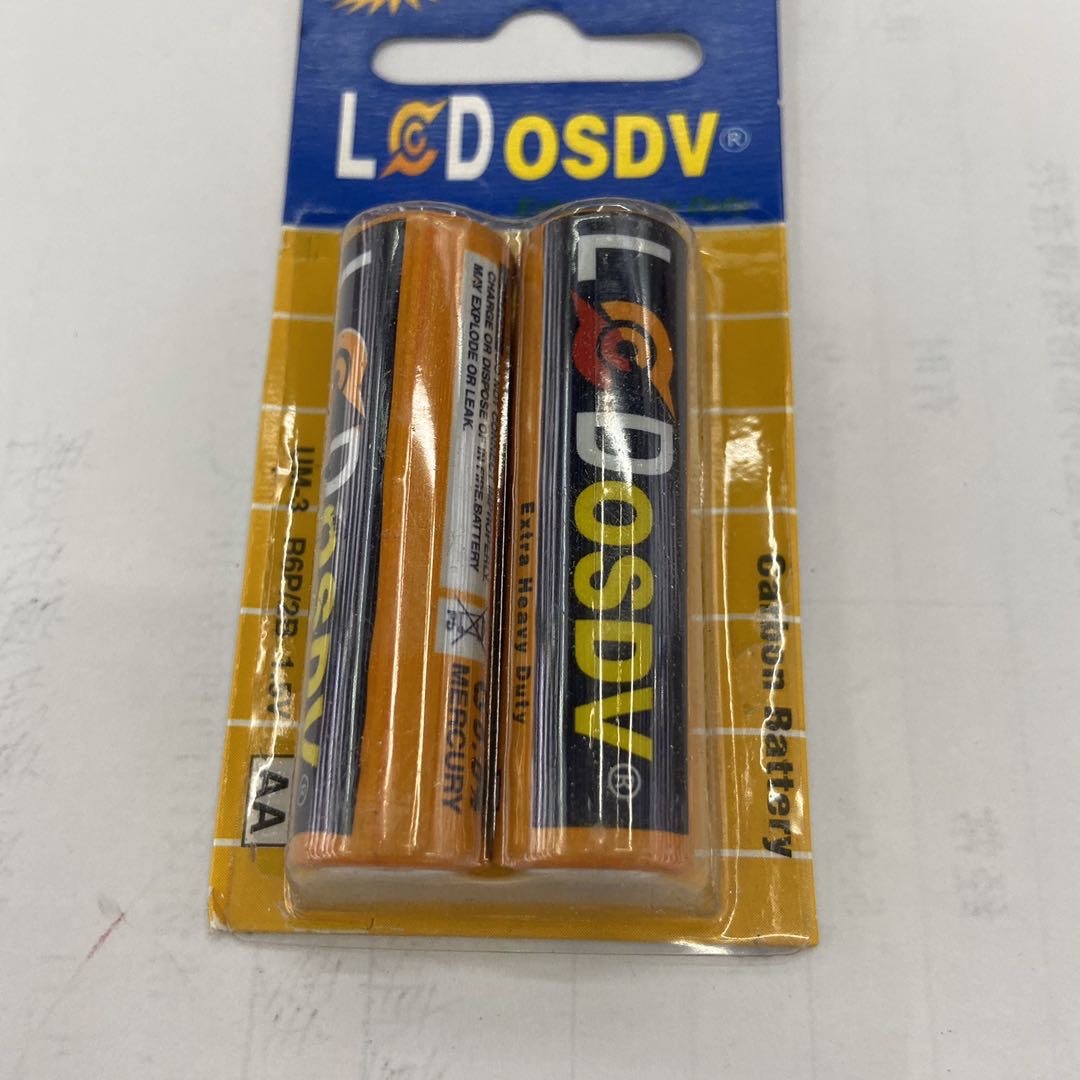 OSDV No.5 battery 1.5V carbon battery Computer toy 2 pieces orange UM-3 details Picture