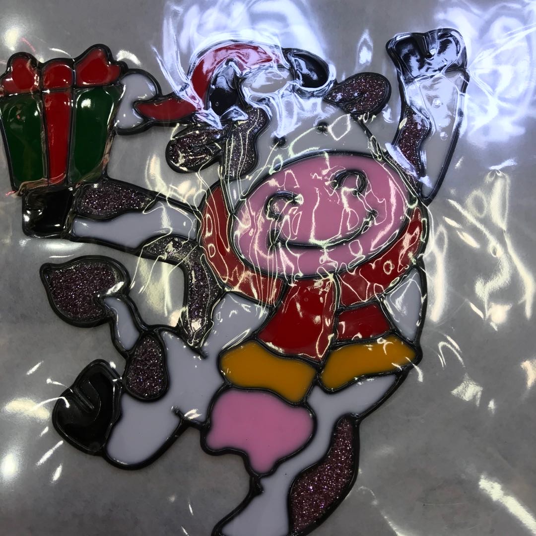 圣诞节装饰品窗户贴纸墙上贴纸小牛造型装饰产品图