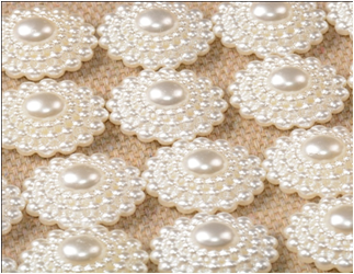 Sunflower-like pearl patch diy semi-circular pearl handmade hair accessories, headwear, children's accessories