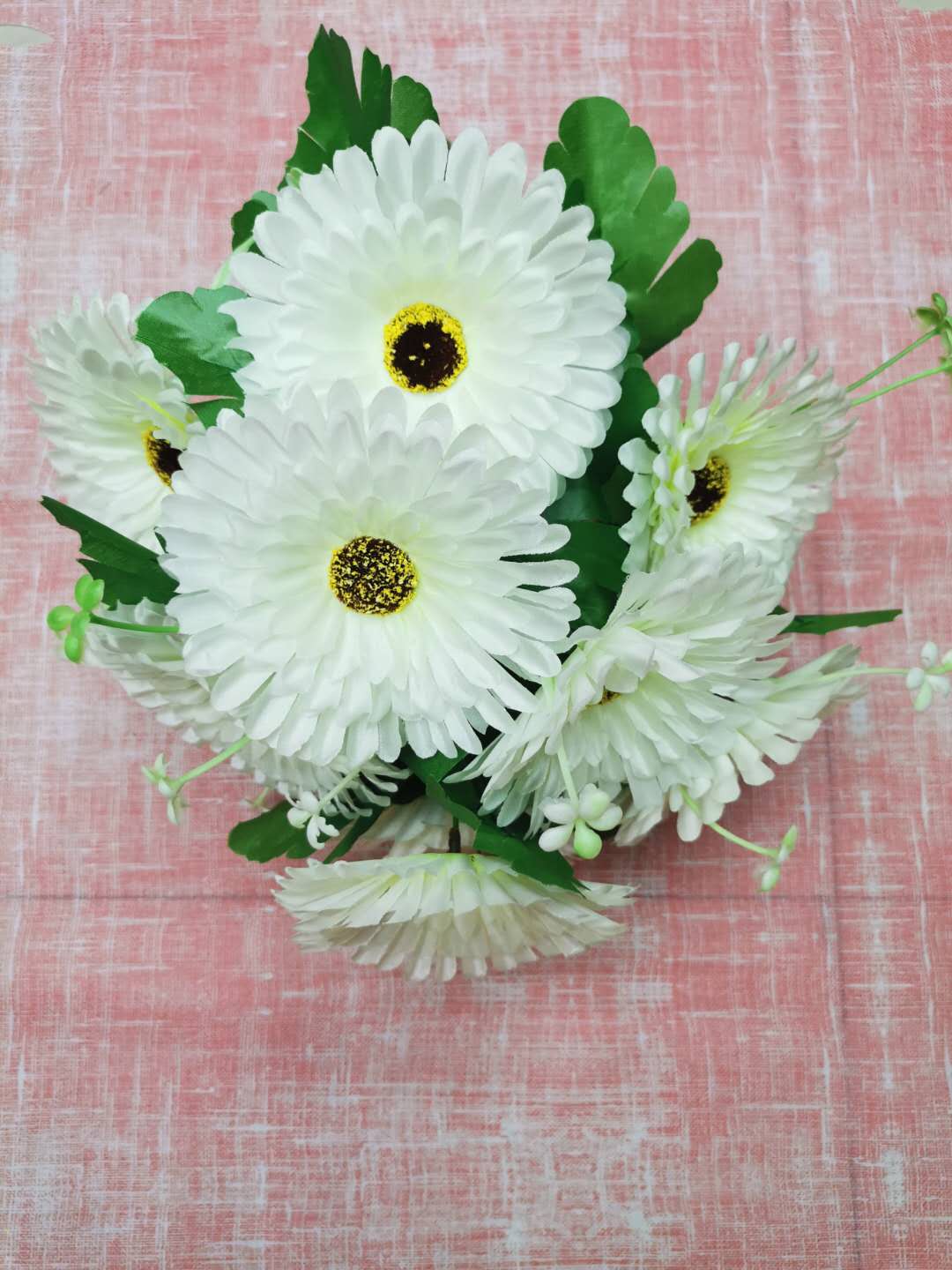 Home decoration, wedding, Qingming Festival, artificial straight flower buds, artificial flower and artificial flower places details Picture