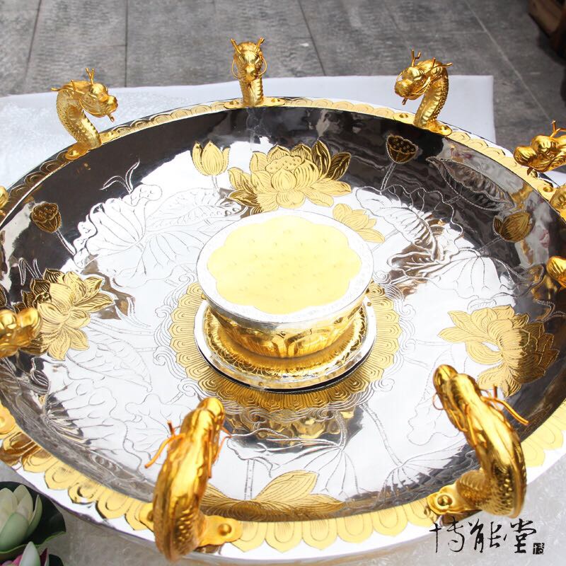 A genuine, handcrafted temple Buddha bathing basin from Taiwan details Picture