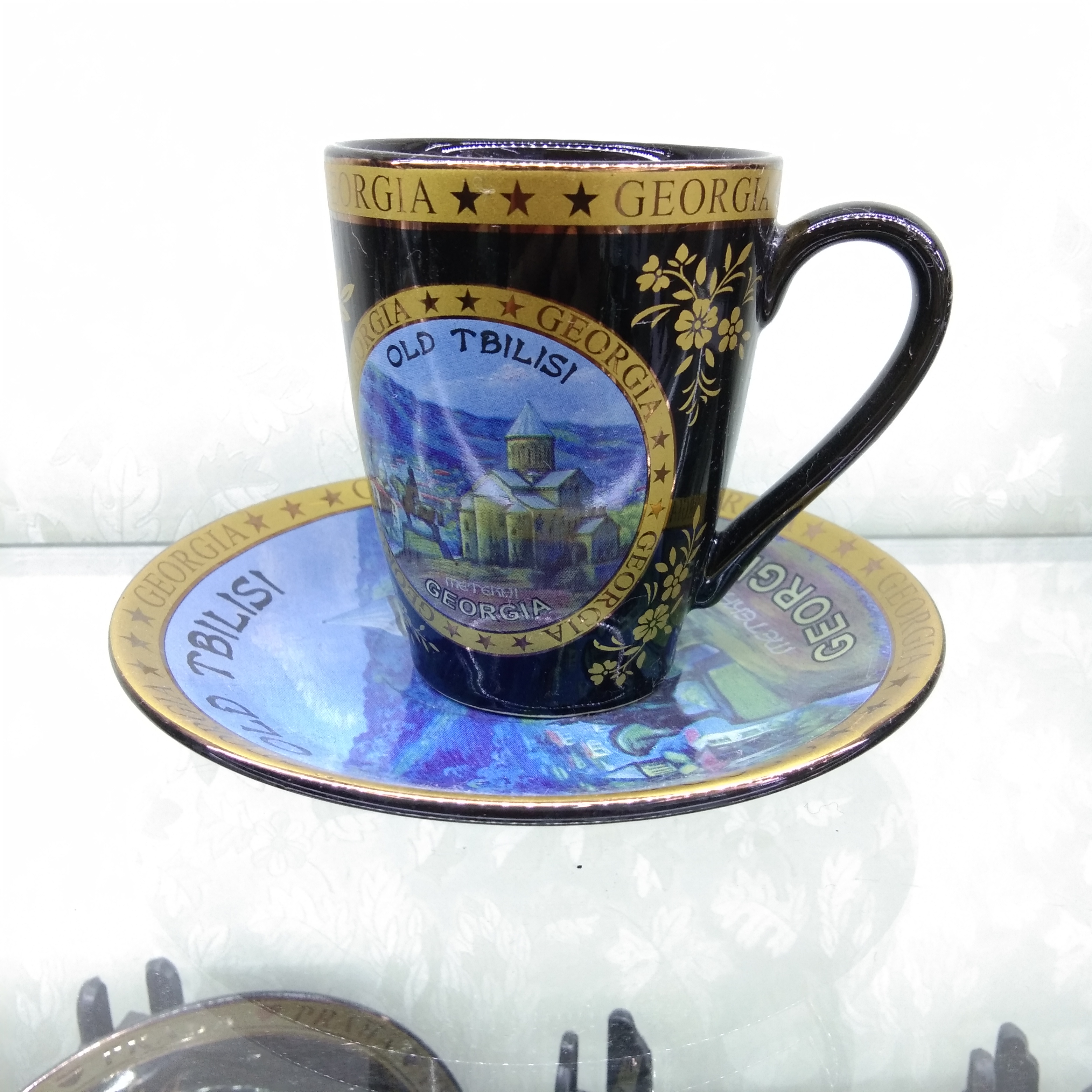 Ceramic Craft 7946 Tourist Souvenir Ceramic cups and plates with special patterns and ethnic customs, custom-made high-end details Picture