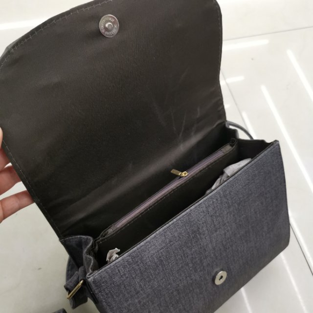 Vintage mujer portadora crossbody doble uso clutch pack dos piezas plus details Picture