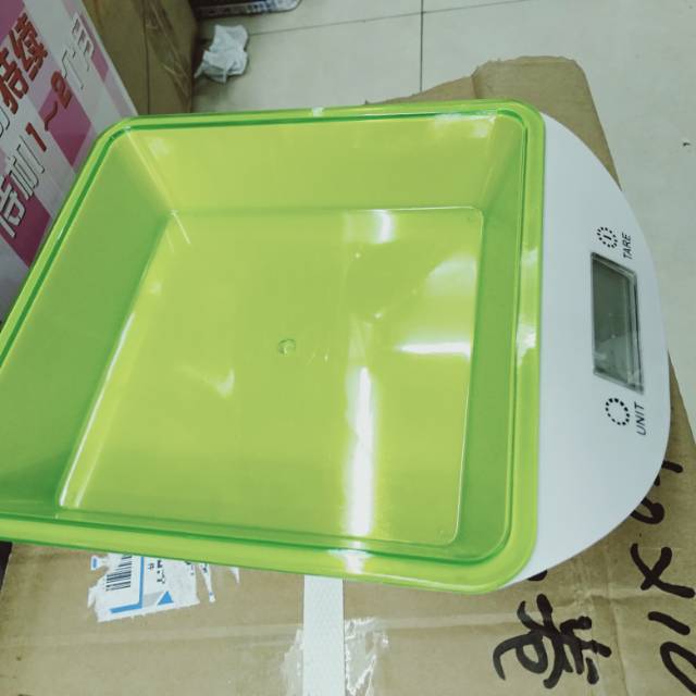 商用精准家用小型称重台秤高精度充电款绿色秤