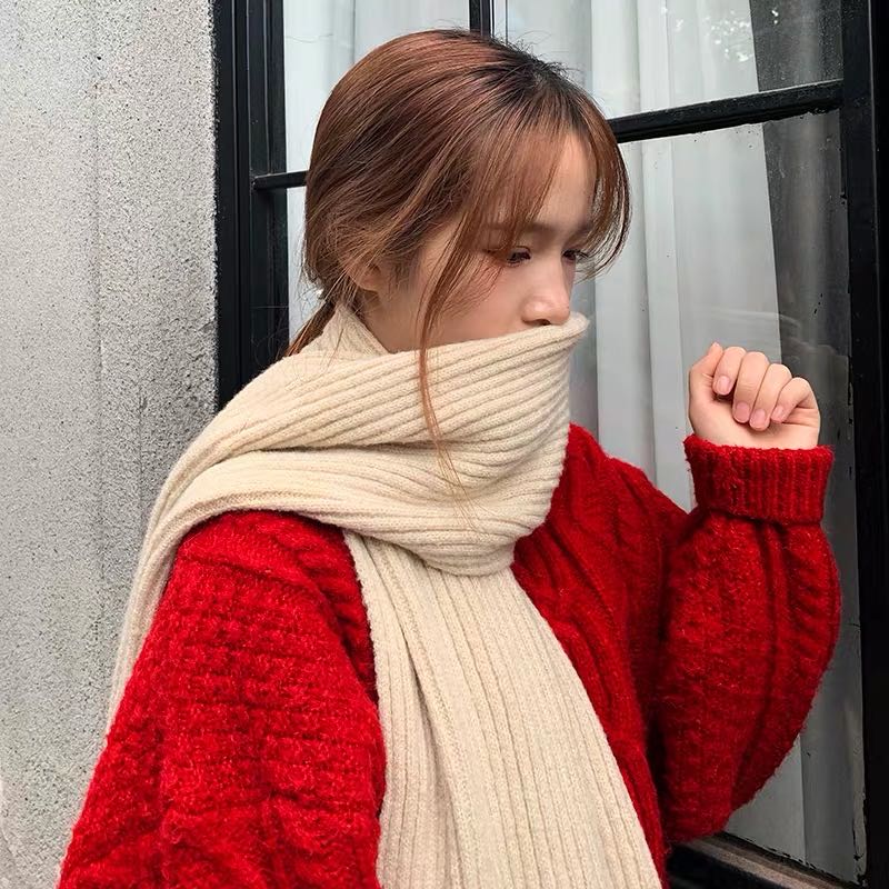 Explosive High-End Scarf Classic All-In-One Fall/Winter Candy Color Women's Long Dual-Use Fashion Shawl Specification drawing