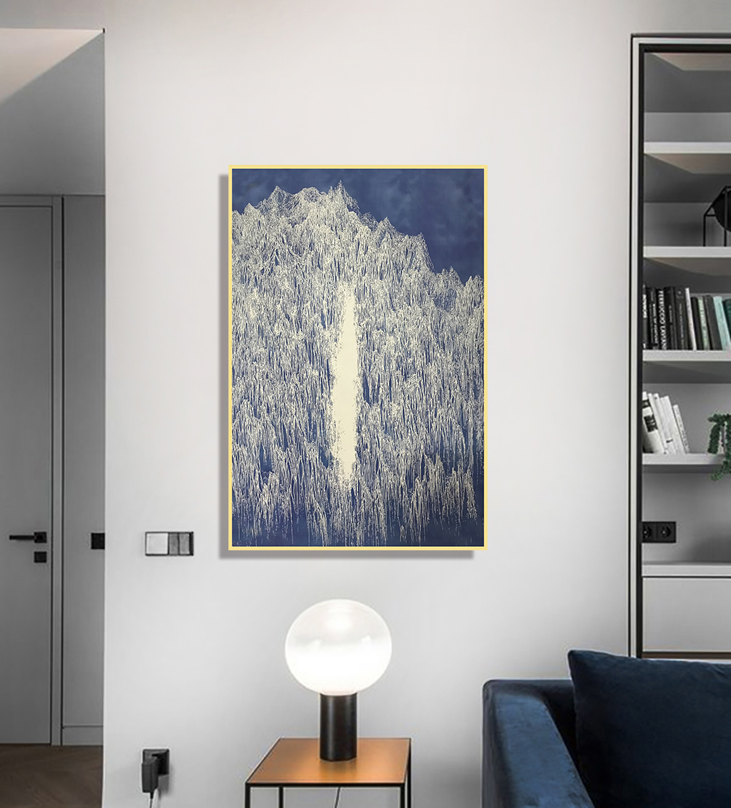 Modern abstract light luxury living room porch painting