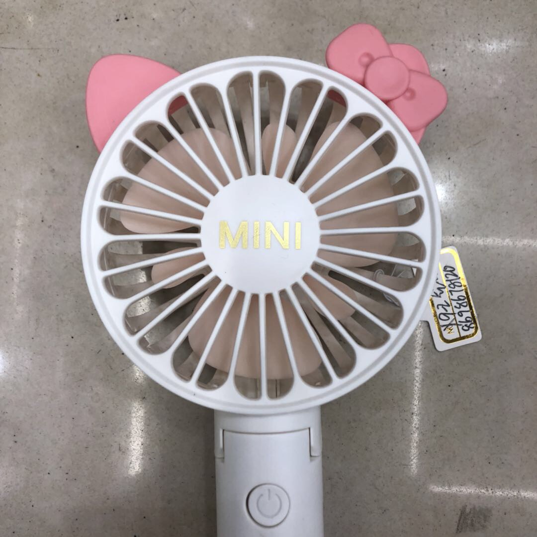 折叠小熊耳朵迷你小风扇USB充电便捷式学生办公户外随手拿锂电池手持风扇产品图