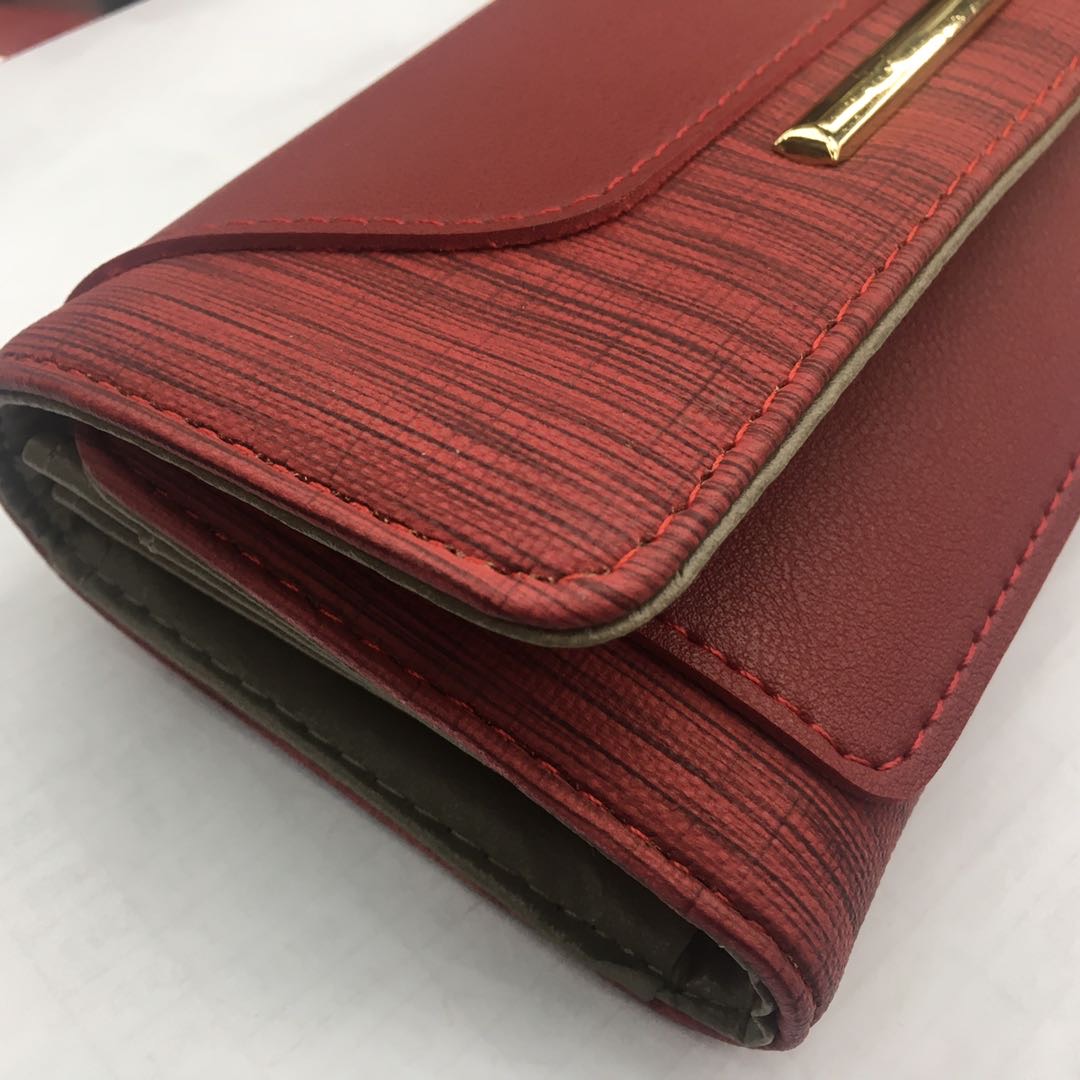 女士钱包女款长款日韩大容量卡包绣花菱格学生多功能薄钱夹细节图