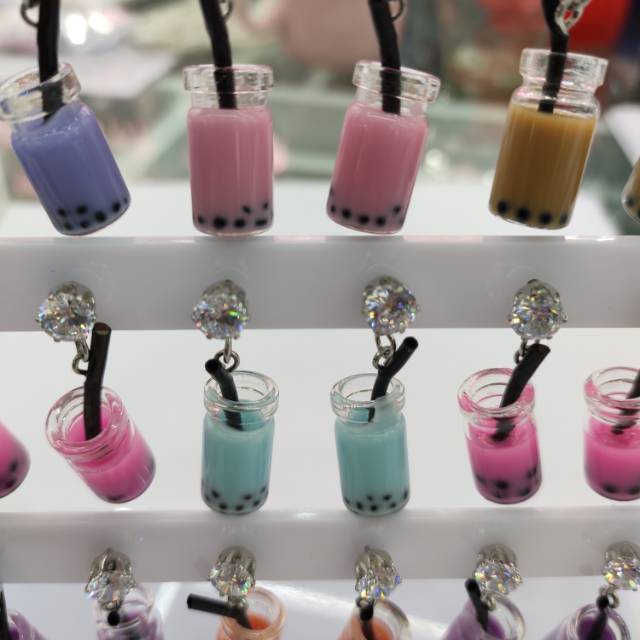 儿童耳夹无耳洞耳坠宝宝仿水晶宝石耳饰产品图