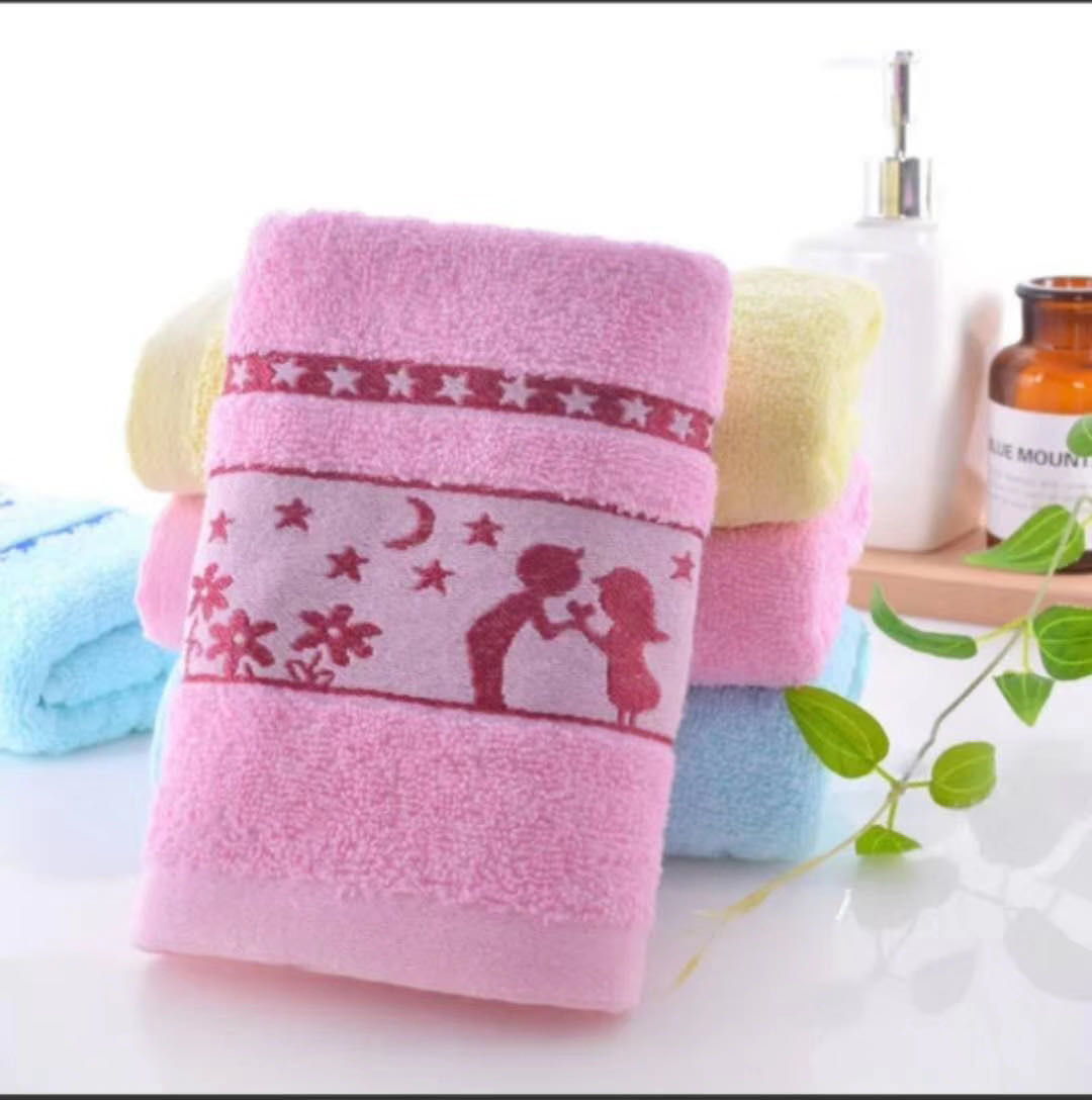 纯棉彩条加厚吸水面巾洗脸巾礼品毛巾劳保批发定制LDGO细节图