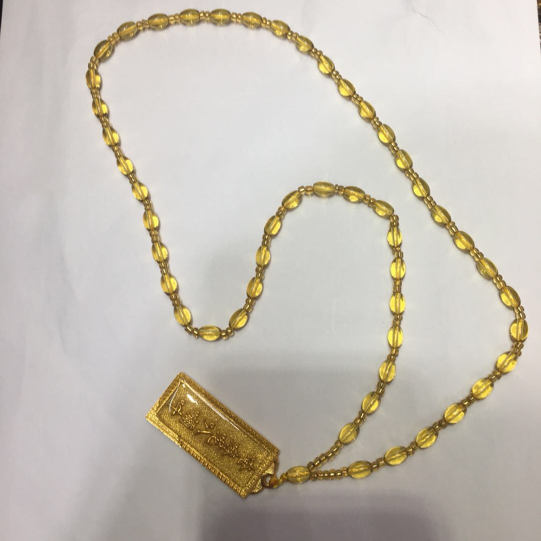 Natural crystal gilded pendant, car rearview mirror accessory