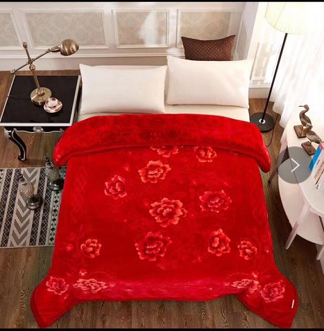 2020 New Factory Direct Sales Boutique Plain Color Embossed Flannel Blanket Cover Blanket