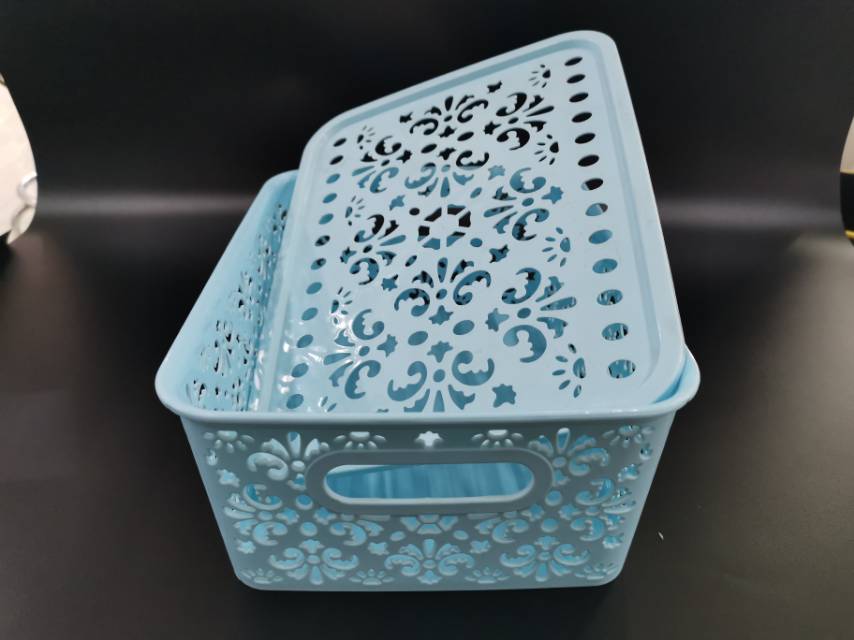 收纳/仿藤编织篮/床头收纳篮/编织框子/儿童玩具细节图