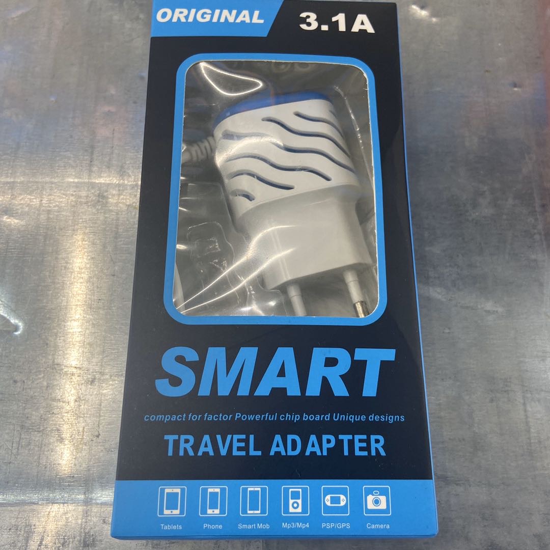 插头转换器头面板多孔插排带线一分二三多功能家用smart3.1A充电器细节图