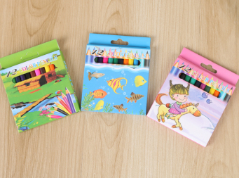 彩色铅笔水溶性彩色铅笔美术彩笔绘画12色图