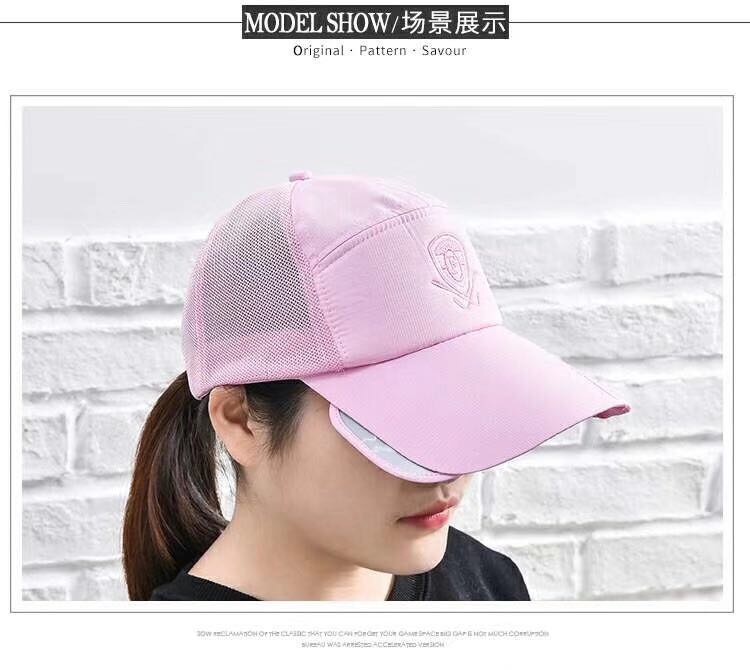 纯色户外运动帽遮阳帽鸭舌帽时尚显脸小棒球帽休闲帽