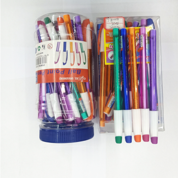 厂家直销五色带笔盖圆珠笔010图