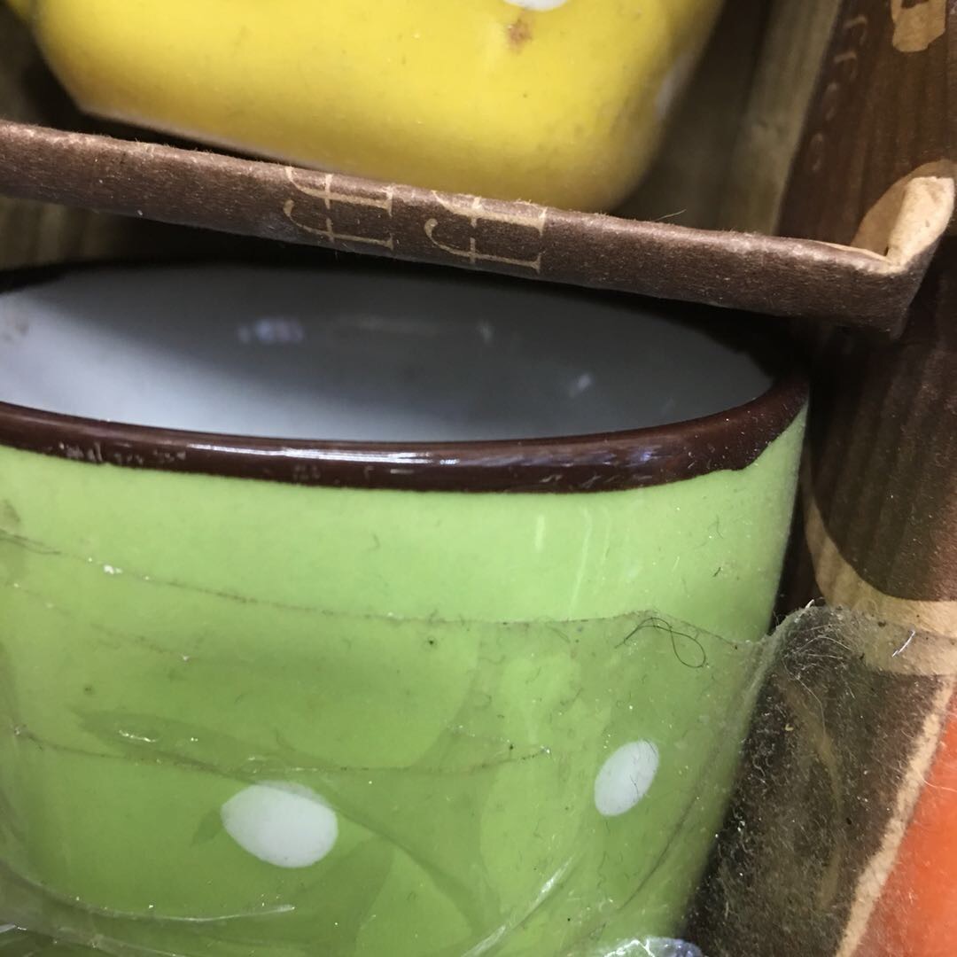 陶瓷烤花六色杯套装厂家直销细节图