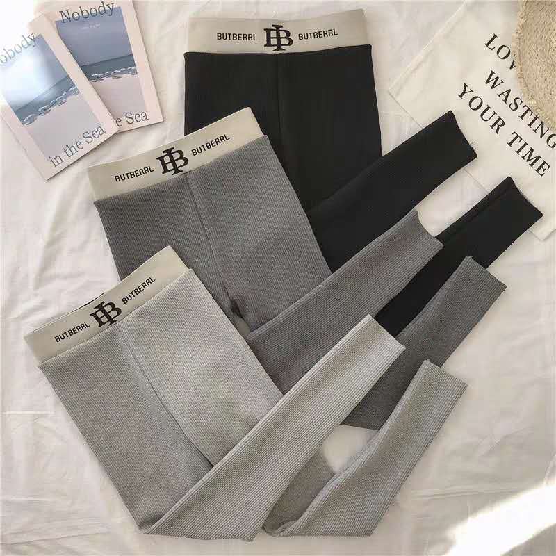 打底裤女外穿春秋螺纹2020新款夏冰丝