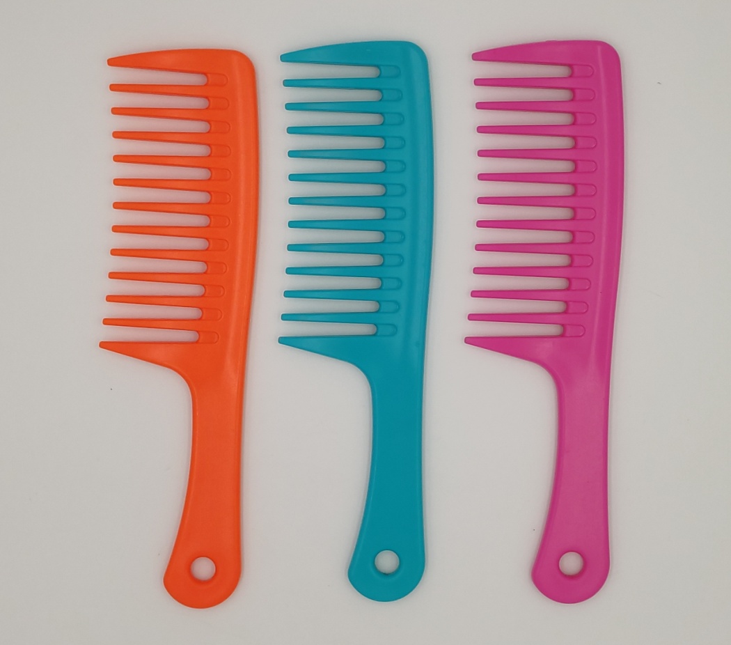 大齿宽齿扁梳卷发梳子防长发美发木梳直发梳图