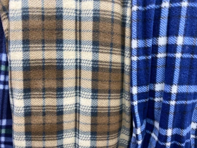 Monochrome Striped Check Double-Sided Fleece Printed Blanket 200*230