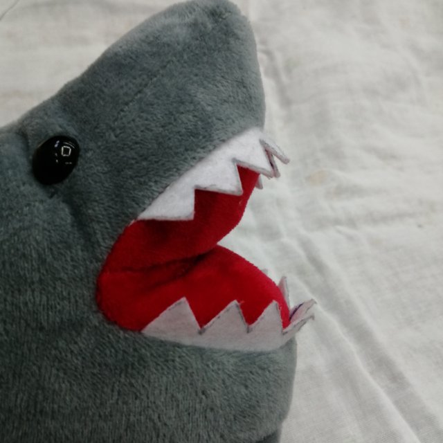 Shark Wrap Root Can Open Mouth Cartoon Cute Autumn Winter Warm Plush Home Cotton Slippers Specification drawing