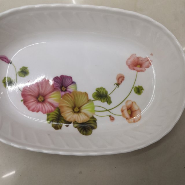 椭圆欧式托盘家用密胺水果盘餐具塑料茶盘水杯盘托