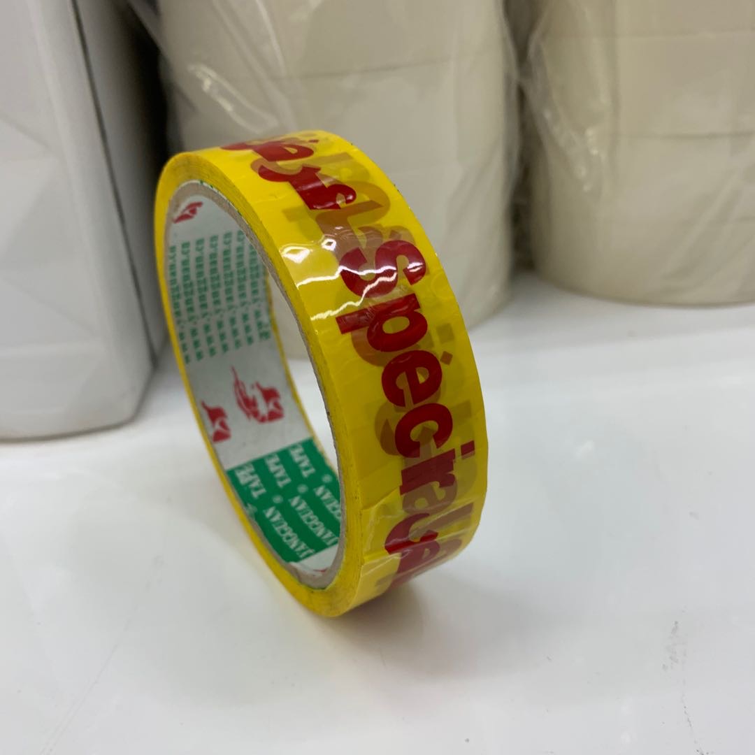 黄色字母宽边胶带多功能胶带
