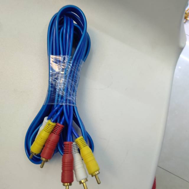 六头线全铜三对三音视频线莲花线