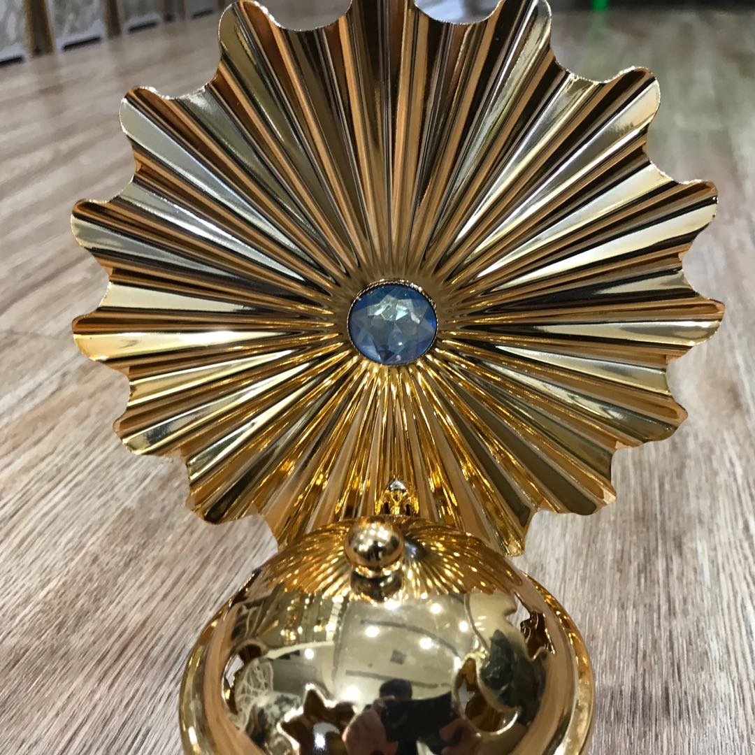 European retro sunflower candlestick decorative items for home handicrafts and gifts details Picture