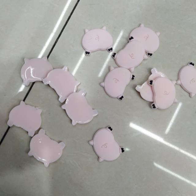 PVC soft rubber piggy bottom hairpin headwear accessory Specification image