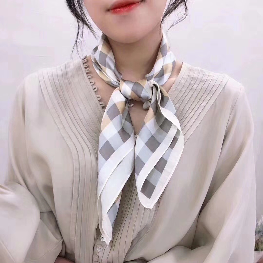 Women's Imitation Silk 70 Silk Square Scarf Fashion Trend All Seasons Available details Picture