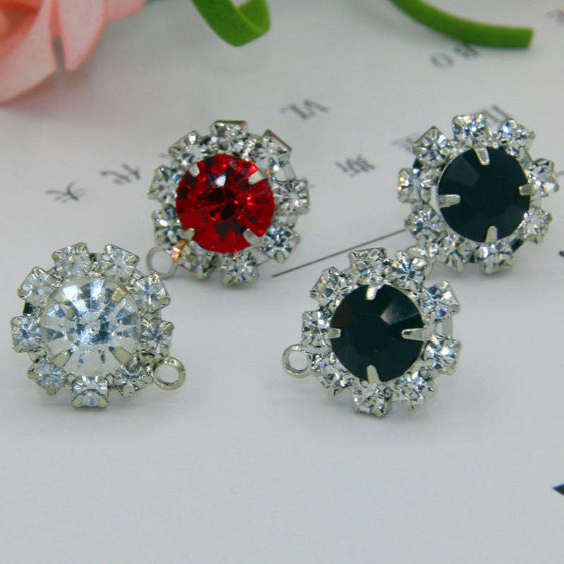 Joker earrings circular gemstone belt hanging earrings DIY jewelry accessories manufacturers direct quality assurance thumbnail
