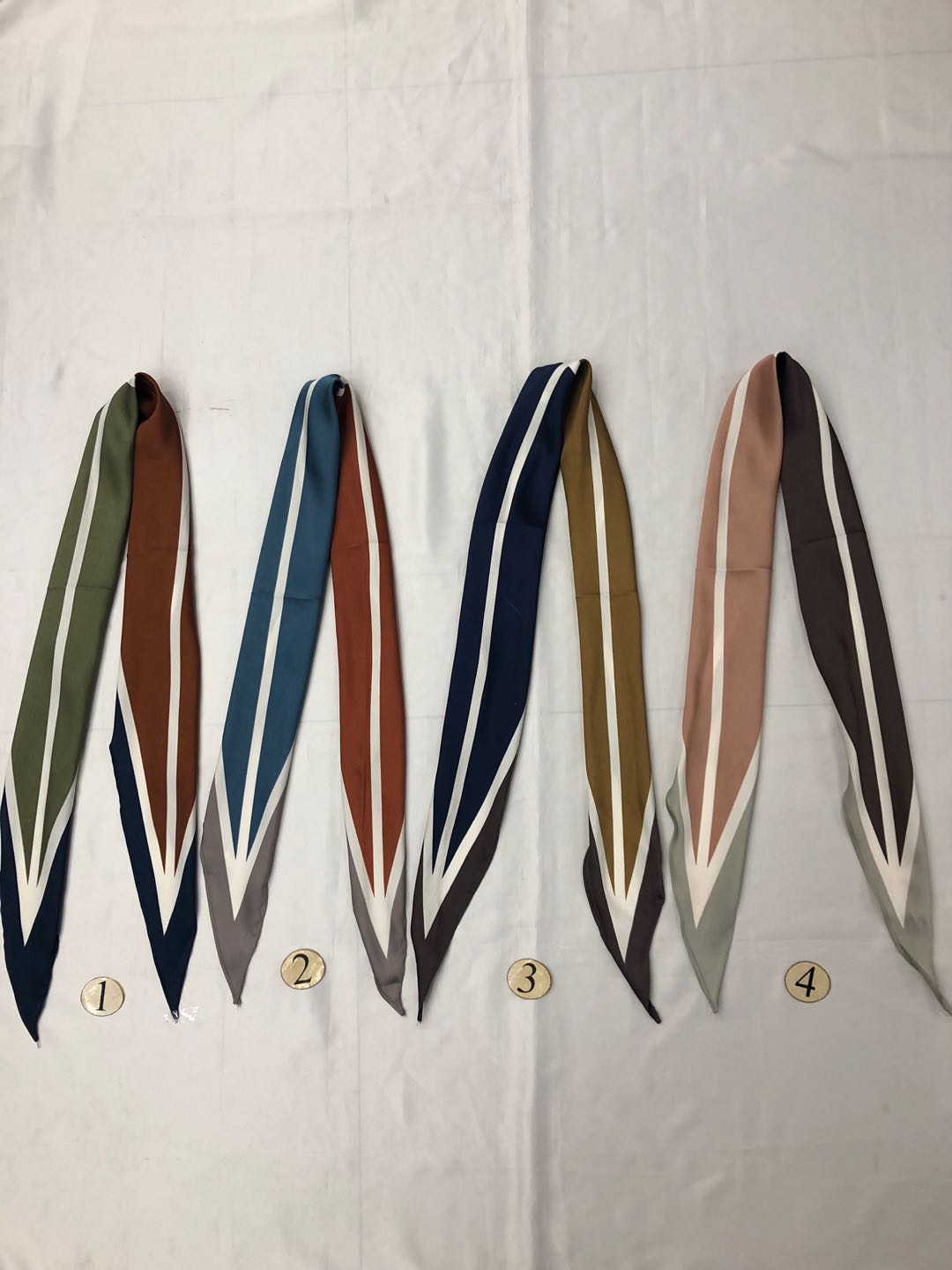 Ladies Fashion Trend Temperament Elegant Dual Use Imitation Silk Satin Twill Diamond Scarf details Picture