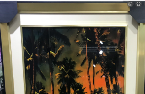 龙堡画饰53X73cm双框双层冰晶画产品图